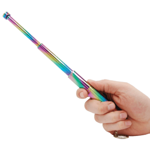 Plasma Expandable Steel Baton Extended In Hand
